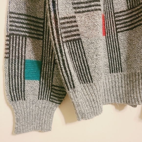 Buffalo | Men's Vintage Multi-Colored Geometric Print Crewneck Sweater (Size 2X) - Picture 6 of 10